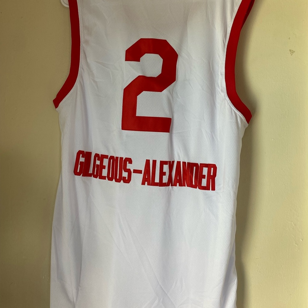 Canada  Shai gilgeous  alexander embroidered basketball jersey